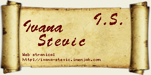 Ivana Stević vizit kartica